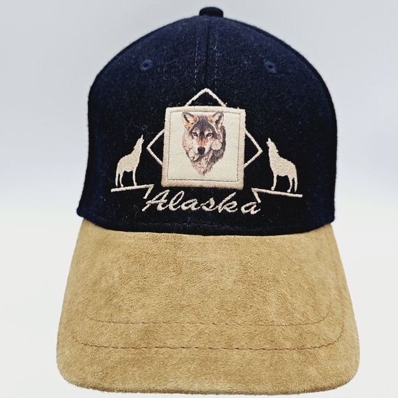 PURE ALASKA | "Alaska" wolf suede brim & wool blend cap hat - Picture 2 of 7